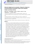 Cover page: Molecular weight and concentration of heparin in hyaluronic acid-based matrices modulates growth factor retention kinetics and stem cell fate