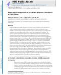 Cover page: Kappa‐Opioid Antagonists for Psychiatric Disorders: From Bench to Clinical Trials