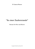 Cover page: In einer Zauberstunde