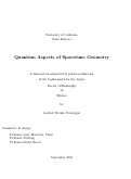 Cover page: Quantum Aspects of Spacetime Geometry