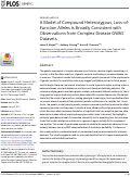 Cover page: A Model of Compound Heterozygous, Loss-of-Function Alleles Is Broadly Consistent with Observations from Complex-Disease GWAS Datasets