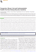 Cover page: Flavan-3-ols and Cardiometabolic Health: First Ever Dietary Bioactive Guideline