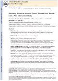 Cover page: Activating Seniors to Improve Chronic Disease Care: Results from a Pilot Intervention Study