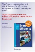 Cover page: What's energy management got to do with it? Exploring the role of energy management in the smart home adoption process