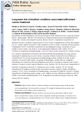 Cover page: Long-term risk of medical conditions associated with breast cancer treatment