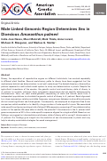 Cover page: Male linked genomic region determines sex in dioecious Amaranthus palmeri