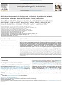 Cover page: Brain network connectivity during peer evaluation in adolescent females: Associations with age, pubertal hormones, timing, and status.