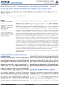 Cover page: Are Extremes of Consumption in Eating Disorders Related to an Altered Balance between Reward and Inhibition?