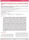 Cover page: Methionine adenosyltransferase α2 sumoylation positively regulate Bcl-2 expression in human colon and liver cancer cells