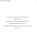 Cover page of Human Biology: Literature Review of Genetic Engineering