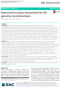 Cover page: Improved accuracy assessment for 3D genome reconstructions.