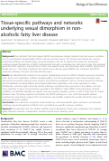 Cover page: Tissue-specific pathways and networks underlying sexual dimorphism in non-alcoholic fatty liver disease