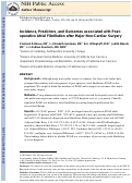 Cover page: Incidence, predictors, and outcomes associated with postoperative atrial fibrillation after major noncardiac surgery