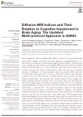 Cover page: Diffusion MRI Indices and Their Relation to Cognitive Impairment in Brain Aging: The Updated Multi-protocol Approach in ADNI3