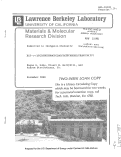 Cover page: BIS-n -(CYCLOBUTENOCYCLOOCTATETRAENE)URANIUM (IV)