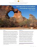 Cover page: New approaches to rock landform and landscape conservation