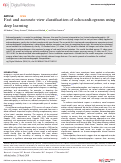 Cover page: Fast and accurate view classification of echocardiograms using deep learning