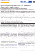 Cover page: Interplay Between Geography and HIV Transmission Clusters in Los Angeles County