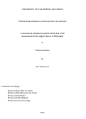 Cover page: Political Representation in American State Governments