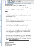 Cover page of International Consensus Statement on Obstructive Sleep Apnea