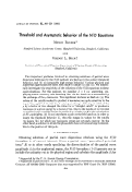 Cover page: Threshold and asymptotic behavior of the ND equations