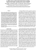 Cover page: A spiking neuron model of inferential decision making:Urgency, uncertainty, and the speed-accuracy tradeoff