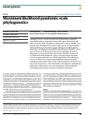 Cover page: Maximum likelihood pandemic-scale phylogenetics