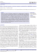 Cover page: Effects of Aicardi-Goutières syndrome mutations predicted from ADAR-RNA structures