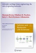 Cover page: Articular cartilage tissue engineering: the role of signaling molecules