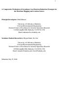 Cover page: A Comparative Evaluation of Greenhouse Gas Emission Reduction Strategies for the Maritime Shipping and Aviation Sectors