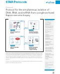 Cover page: Protocol for the simultaneous isolation of DNA, RNA, and miRNA from a single archived Kaposi sarcoma biopsy.