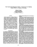 Cover page: The Construction-Integration Model : A Framework for Studying Context Effects in Sentence Processing