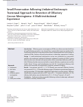 Cover page: Smell Preservation following Unilateral Endoscopic Transnasal Approach to Resection of Olfactory Groove Meningioma: A Multi-institutional Experience