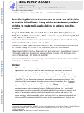 Cover page: Transitioning HIV-infected adolescents to adult care at 14 clinics across the United States: using adolescent and adult providers’ insights to create multi-level solutions to address transition barriers