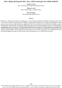 Cover page: Note-taking during and after class: which strategies for which method?