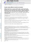 Cover page: Genetic nurture effects for alcohol use disorder