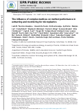 Cover page: The influence of complex matrices on method performance in extracting and monitoring for microplastics.