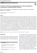 Cover page: The effects of nicotine use during adolescence and young adulthood on gray matter cerebral blood flow estimates