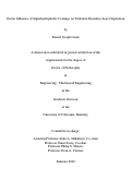 Cover page: On the Influence of Superhydrophobic Coatings on Turbulent Boundary Layer Separation