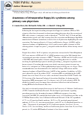 Cover page: Awareness of intraoperative floppy-iris syndrome among primary care physicians