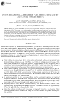 Cover page: Myths Regarding Alternative Fuel Vehicle Demand by Light-Duty Vehicle Fleets