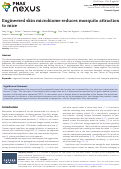 Cover page: Engineered skin microbiome reduces mosquito attraction to mice.