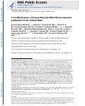 Cover page: Cost-Effectiveness of Long-Acting Injectable HIV Preexposure Prophylaxis in the United States : A Cost-Effectiveness Analysis.