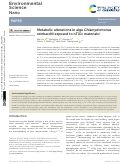 Cover page: Metabolic alterations in alga Chlamydomonas reinhardtii exposed to nTiO 2 materials