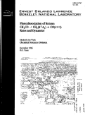 Cover page: Photodissociation of Ketene: CH{sub 2}CO {arrow} CH{sub 2}(a{sup 1}A{sub 1}) + CO(v=1) Rates and Dynamics