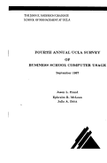 Cover page: Fourth Annual UCLA Survey of Business School Computer Usage