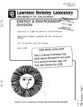 Cover page: EQUIVALENT SPHERE ILLUMINATION AND VISIBILITY LEVELS