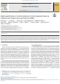 Cover page: Rapid quantification of alcohol production in microorganisms based on nanostructure-initiator mass spectrometry (NIMS)