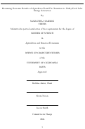 Cover page: Examining Economic Benefits of Agricultural Land-Use Transition to Utility-Level Solar Energy Generation