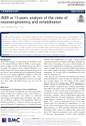 Cover page: JNER at 15 years: analysis of the state of neuroengineering and rehabilitation